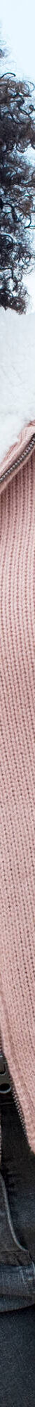 Gilet zippé fourré maille moulinée (rose grisé) Gilet zippé fourré maille moulinée (rose grisé)